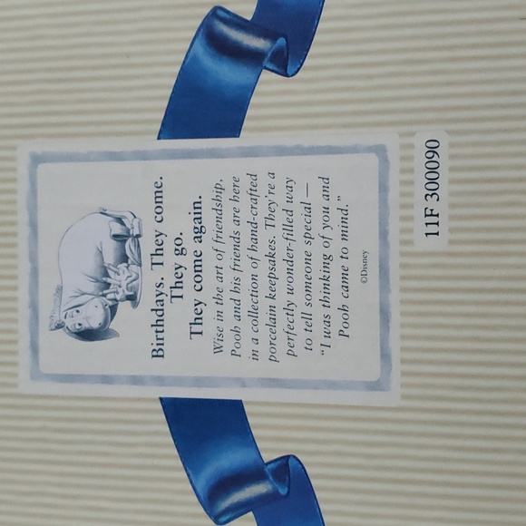 Disney Eeyore "Birthdays. They come. They go. They come again." Porcelain - Picture 6 of 6